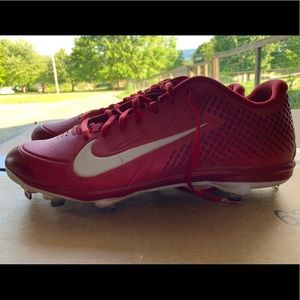 Nike Zoom Vapor Elite red baseball cleats men’s 11